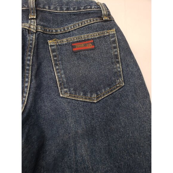 Wrangler Twenty X Women’s Size 9/10 x 32 Straight Leg Denim Dark Wash Jeans - Picture 13 of 16